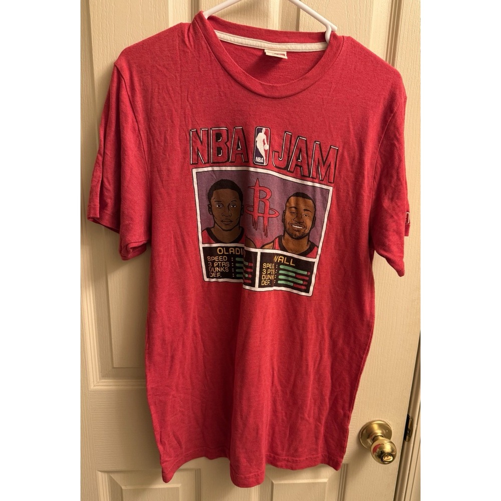 Homage NBA Jam Houston Rockets Tshirt‎ Men's Medium John Wall Victor Oladipo